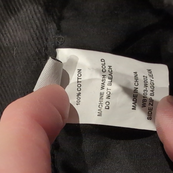 OAK Black Side Zip Baggy Jean - Picture 12 of 12